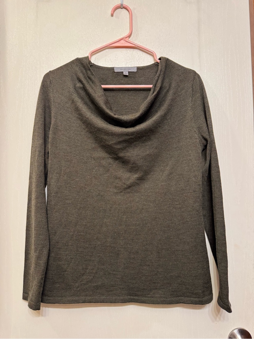 Classiques Entier 100% Merino Wool Cowl Neck Sweater M